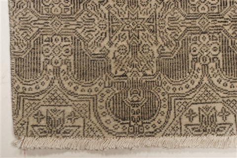 Modern Beige Hand Knotted 80 X 102  Area Rug 250-20968 Image 12