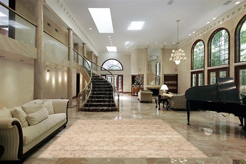 Modern Beige Hand Knotted 80 X 102  Area Rug 250-20968 Image 5