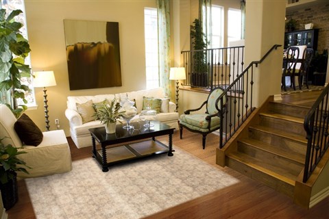 Modern Beige Hand Knotted 80 X 102  Area Rug 250-20968 Image 3