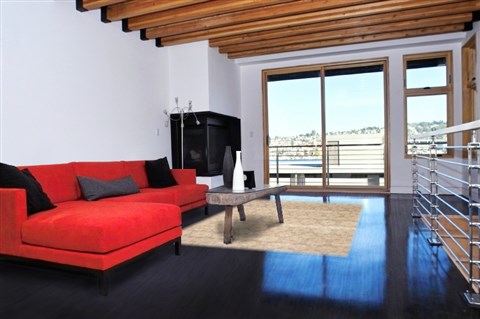 Modern Beige Hand Knotted 80 X 102  Area Rug 250-20968 Image 1