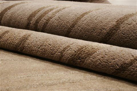 Modern Grey Hand Knotted 81 X 101  Area Rug 250-20974 Image 8