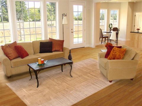 Modern Grey Hand Knotted 81 X 101  Area Rug 250-20974 Image 2