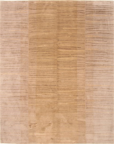 Modern Grey Hand Knotted 81 X 101  Area Rug 250-20974 Image 0