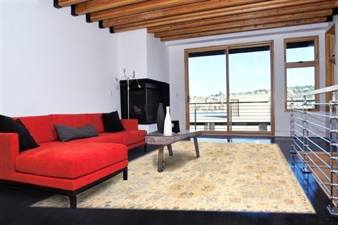 Oushak Multicolor Hand Knotted 91 X 121  Area Rug 300-20982 Image 3