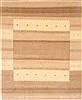 Gabbeh Brown Hand Knotted 71 X 100  Area Rug 250-20990 Thumb 0