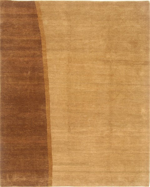 Gabbeh Beige Hand Knotted 82 X 102 Area Rug 250-20991 Image 0