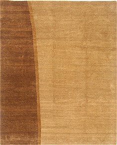 Pakistani Gabbeh Beige Rectangle 8x10 ft Wool Carpet 20991