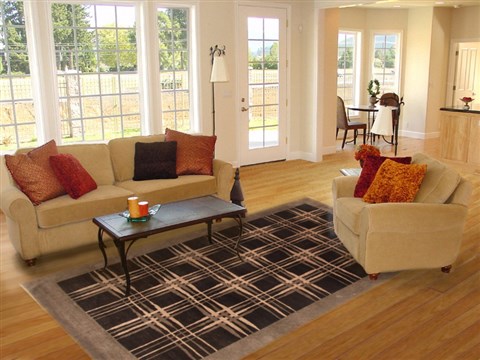 Gabbeh Black Hand Knotted 69 X 99 Area Rug 250-20992 Image 4