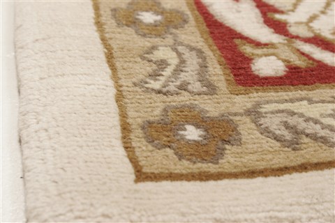 Sumak Beige Hand Knotted 711 X 910 Area Rug 250-21011 Image 15