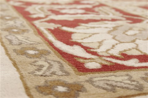Sumak Beige Hand Knotted 711 X 910 Area Rug 250-21011 Image 16