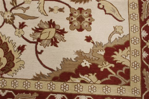 Sumak Beige Hand Knotted 711 X 910 Area Rug 250-21011 Image 8