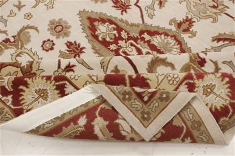 Sumak Beige Hand Knotted 711 X 910 Area Rug 250-21011 Image 10