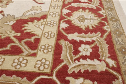 Sumak Beige Hand Knotted 711 X 910 Area Rug 250-21011 Image 11