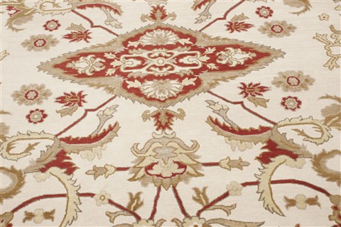 Sumak Beige Hand Knotted 711 X 910 Area Rug 250-21011 Image 12