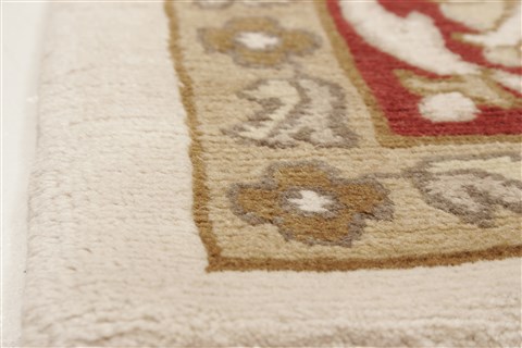 Sumak Beige Hand Knotted 711 X 910 Area Rug 250-21011 Image 14