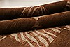 Modern Brown Hand Knotted 710 X 101  Area Rug 250-21020 Thumb 8