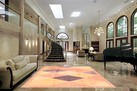 Nepal Multicolor Hand Knotted 80 X 98  Area Rug 253-21026 Image 1