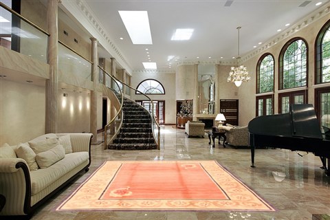 Asian Inspired Red Hand Knotted 711 X 100  Area Rug 253-21035 Image 1