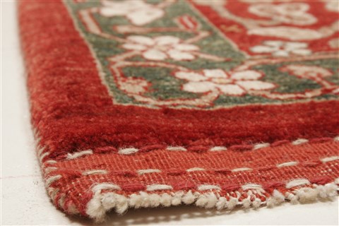 Gabbeh Red Hand Knotted 66 X 910 Area Rug 250-21036 Image 11