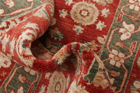 Gabbeh Red Hand Knotted 66 X 910 Area Rug 250-21036 Image 2