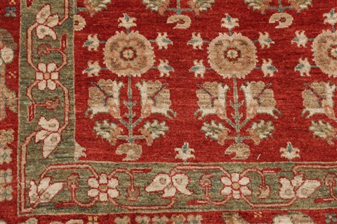Gabbeh Red Hand Knotted 66 X 910 Area Rug 250-21036 Image 3