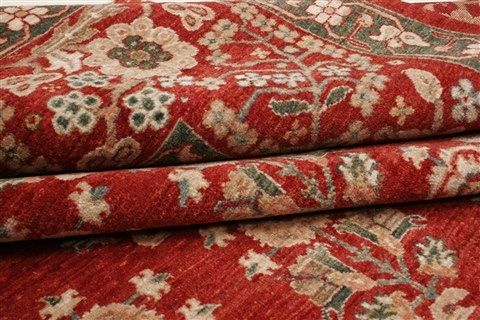 Gabbeh Red Hand Knotted 66 X 910 Area Rug 250-21036 Image 4