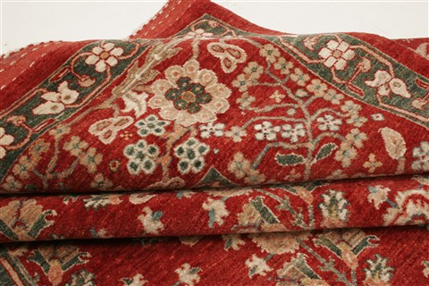 Gabbeh Red Hand Knotted 66 X 910 Area Rug 250-21036 Image 5