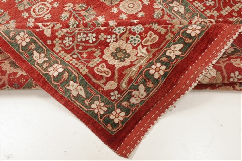 Gabbeh Red Hand Knotted 66 X 910 Area Rug 250-21036 Image 6
