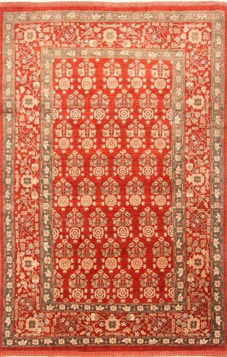 Gabbeh Red Hand Knotted 66 X 910 Area Rug 250-21036 Image 0