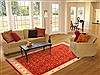 Gabbeh Red Hand Knotted 81 X 100  Area Rug 250-21046 Thumb 2