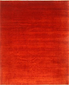 Indian Gabbeh Red Rectangle 8x10 ft Wool Carpet 21053