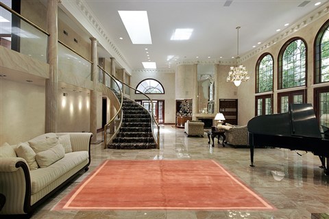 Nepal Brown Hand Knotted 101 X 134  Area Rug 253-21059 Image 1