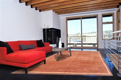 Nepal Brown Hand Knotted 101 X 134  Area Rug 253-21059 Image 3