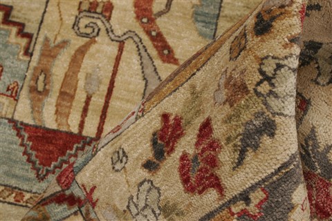Patchwork Multicolor Hand Knotted 80 X 100 Area Rug 250-21066 Image 6