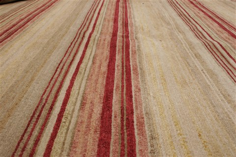 Gabbeh Beige Hand Knotted 67 X 911 Area Rug 250-21067 Image 8