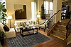 Modern Black Hand Knotted 81 X 101 Area Rug 250-21070 Thumb 4