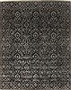 Modern Black Hand Knotted 81 X 101 Area Rug 250-21070 Thumb 0