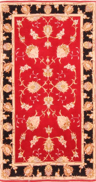 Tabriz Red Hand Knotted 24 X 44 Area Rug 100-21076 Image 0
