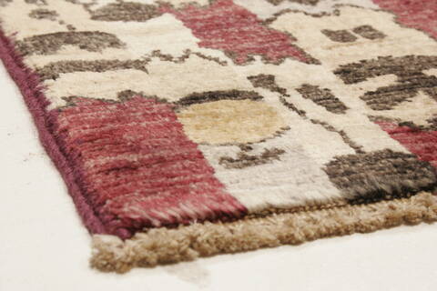 Gabbeh Beige Hand Knotted 710 X 101  Area Rug 250-21086 Image 18