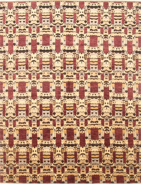 Gabbeh Beige Hand Knotted 710 X 101  Area Rug 250-21086 Image 0