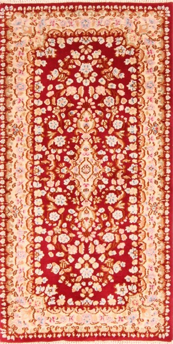 Kerman Red Hand Knotted 26 X 41  Area Rug 100-21088 Image 0