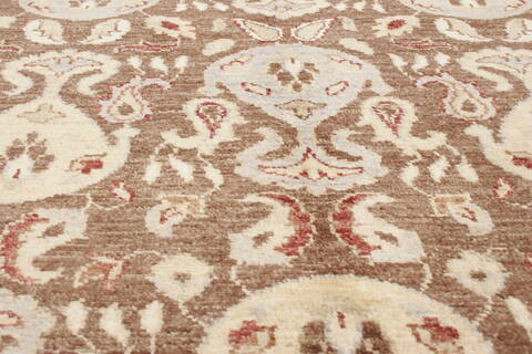 Modern Brown Hand Knotted 80 X 910  Area Rug 250-21090 Image 15