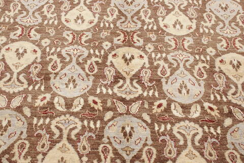 Modern Brown Hand Knotted 80 X 910  Area Rug 250-21090 Image 16