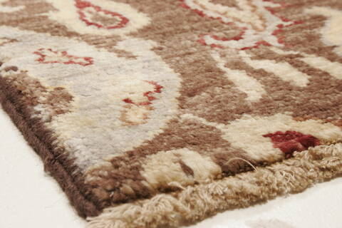 Modern Brown Hand Knotted 80 X 910  Area Rug 250-21090 Image 18