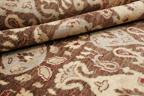 Modern Brown Hand Knotted 80 X 910  Area Rug 250-21090 Image 10
