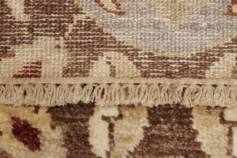 Modern Brown Hand Knotted 80 X 910  Area Rug 250-21090 Image 14