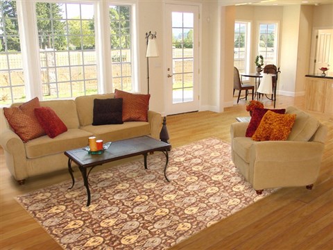 Modern Brown Hand Knotted 80 X 910  Area Rug 250-21090 Image 2