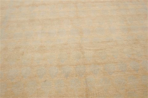 Modern Beige Hand Knotted 80 X 100 Area Rug 250-21100 Image 15