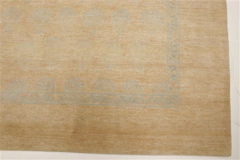Modern Beige Hand Knotted 80 X 100 Area Rug 250-21100 Image 14