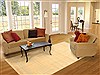 Modern Beige Hand Knotted 80 X 100 Area Rug 250-21100 Thumb 2